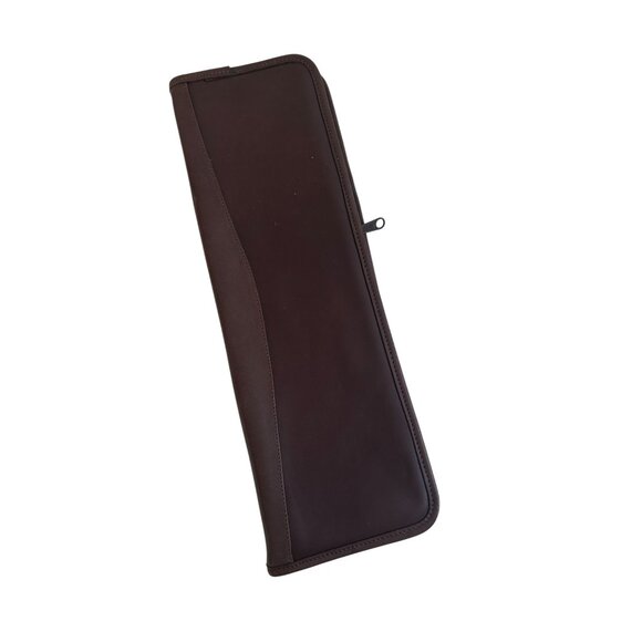 JR HILL Men's Vintage Brown Leather Travel Tie Holder - Picture 7 of 8